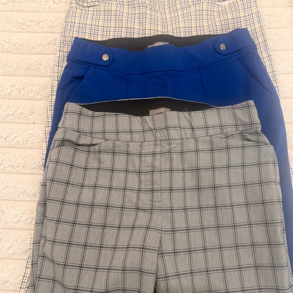 Stylish Plaid & Solid Maurice’s Ponte Dress Pants